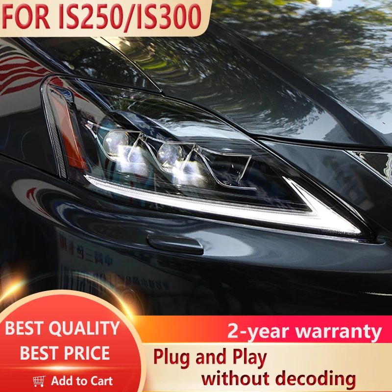 Для Lexus IS250 фары 2006-2012 IS300 светодиодный ДХО сигнальная лампа Hid Биксеноновые