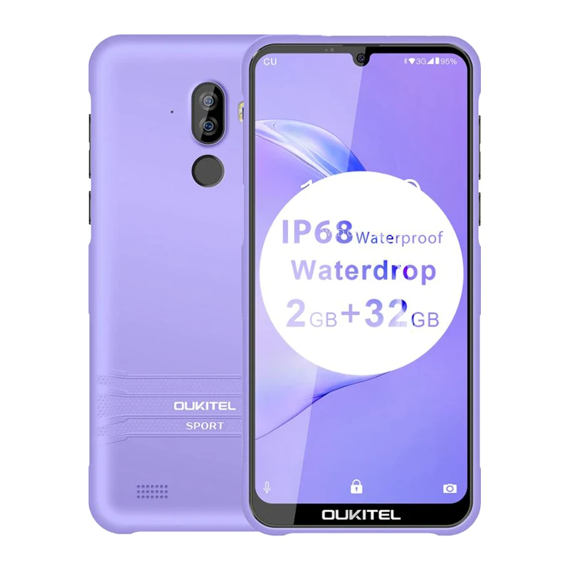 OUKITEL Y1000 Android 9 0 мобильный телефон 6 08 &quot19 5: MT6580P 2 Гб ram 32 ГБ rom 3600 мАч отпечатков