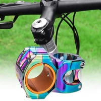 bicycle stem corrosion resistance installed easily iridescent fadeless mountain bike short stem for handlebar replace accessory