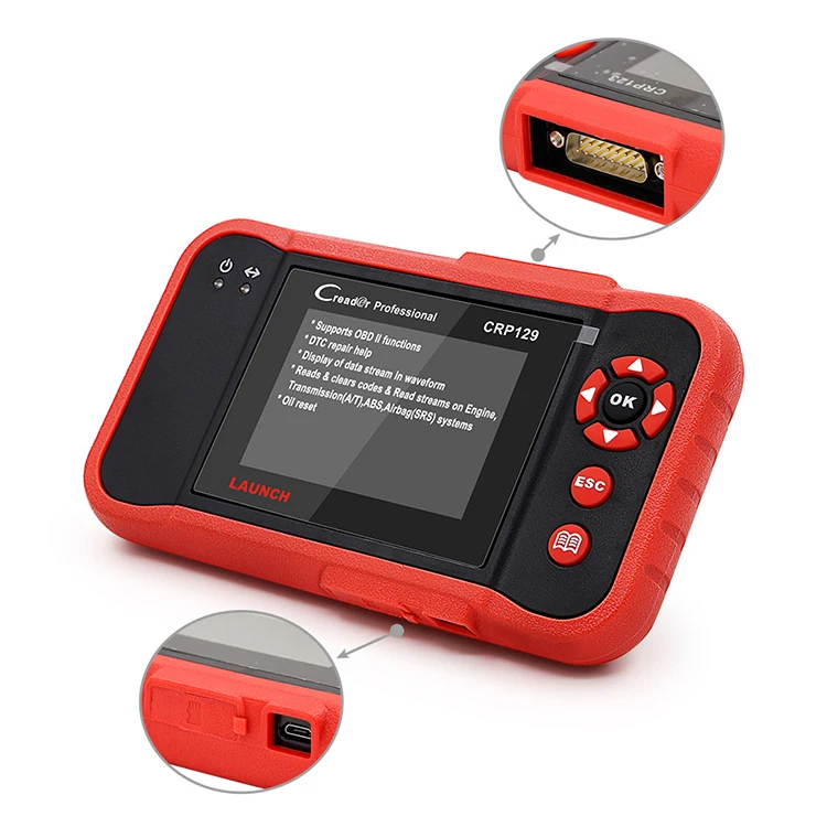 

Launch Crp129 Creader obd2 Diagnostic Tool Vehicle Fault Codes Car Diagnostic Scanner Tools