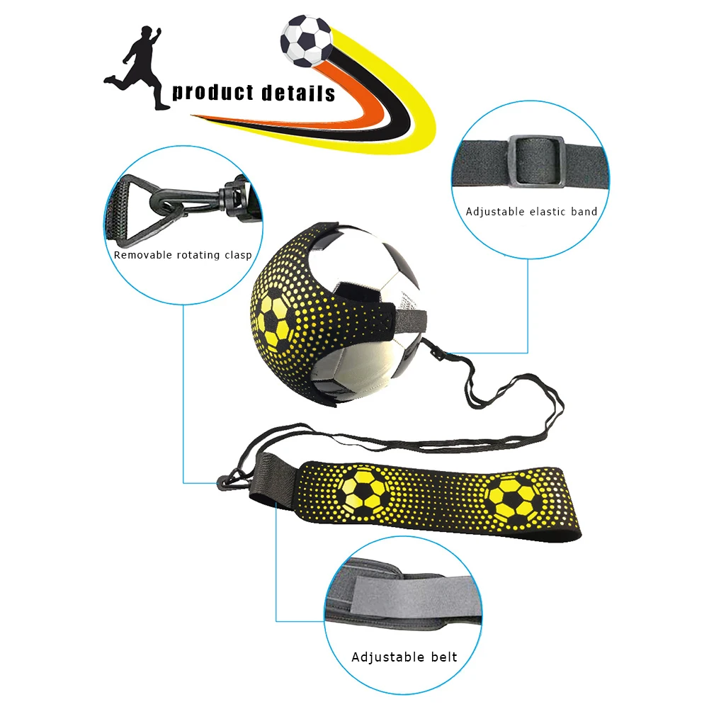 

Solo Soccer Kick Trainer Training Equipment with Adjustable Waist Belt Football for Outdoor Exercise Sport Decoration