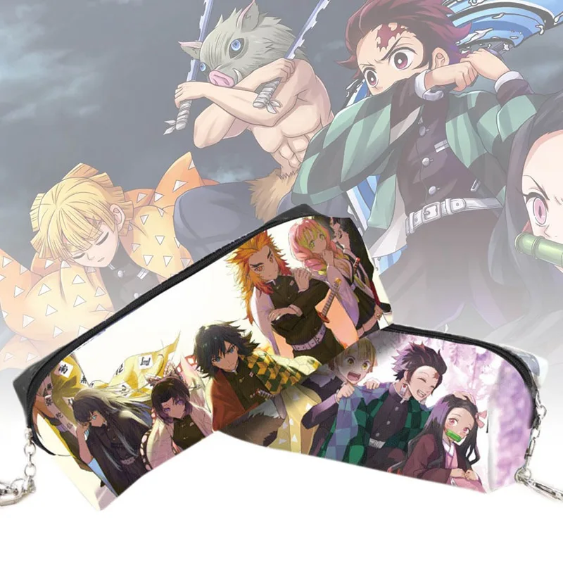Чехол для карандашей с аниме рассекающий демонов Kimetsu No Yaiba сумка ручек