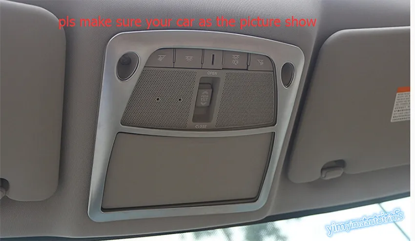 Yimaautoпланки хром переднее сиденье потолочный плафон для чтения огни крышка