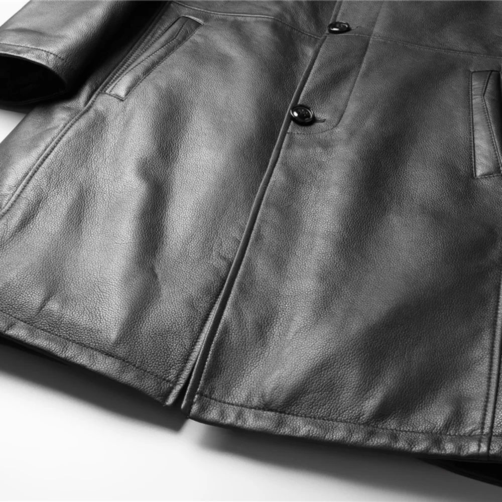 Роскошный норковый воротник черный мех норки с подкладкой из козьей кожи