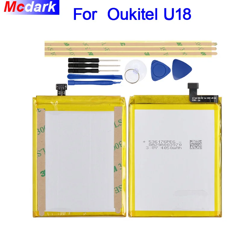 Mcdark 4050 мА/ч Батарея для Oukitel U18 мА/ч. аккумулятор аккумуляторная батарея AKKU ACCU PIL