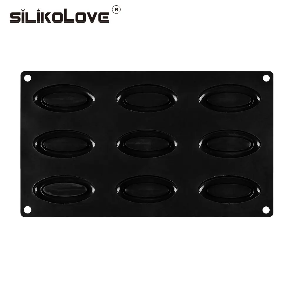 SILIKOLOVE DIY 9 силиконовые полости Мыло Форма для изготовления мыла 3D овальное мыло ручной работы Формы Ремесло