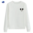 Свитшот женский оверсайз с длинным рукавом и круглым вырезом