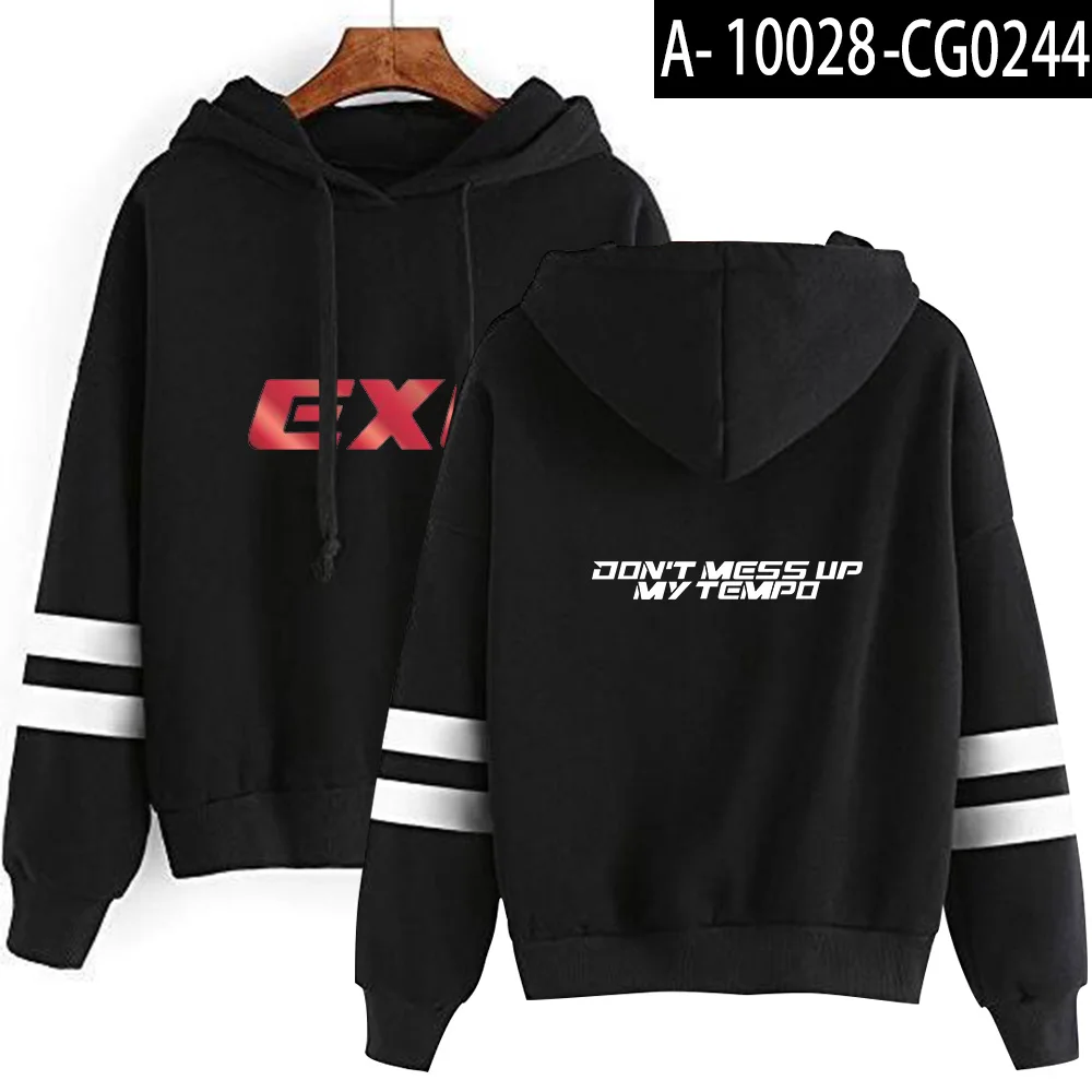 EXO толстовка с капюшоном эксклюзивные корейские толстовки с длинными рукавами женская модная повседневная зимняя теплая Кепка, толстовка S-2XL - Цвет: 1