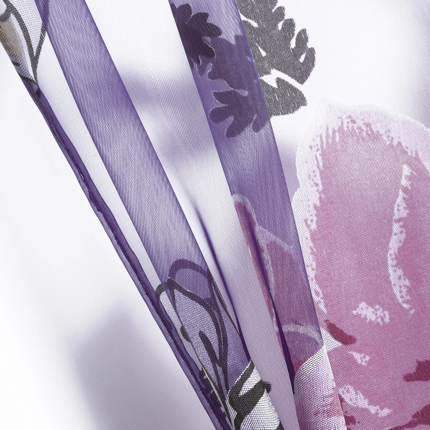 

Floral Tulle Voile Doors Window Curtain Romantic Drape Panel Sheer Valances 1x2m