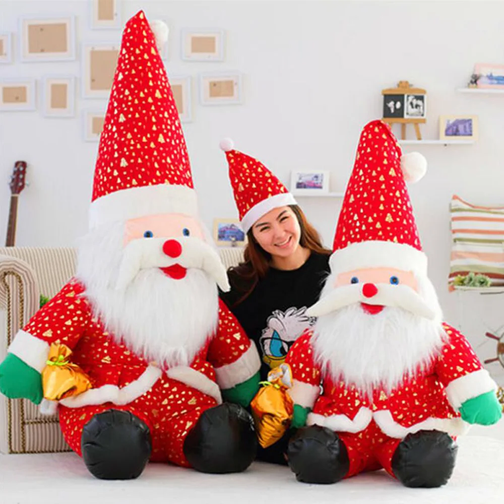 Пятно Санта детские мягкие плюшевые игрушки День рождения рождественские