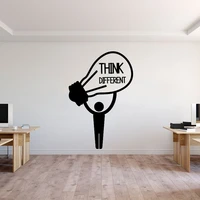think difference office motivational wall sticker teen room wall art decor
