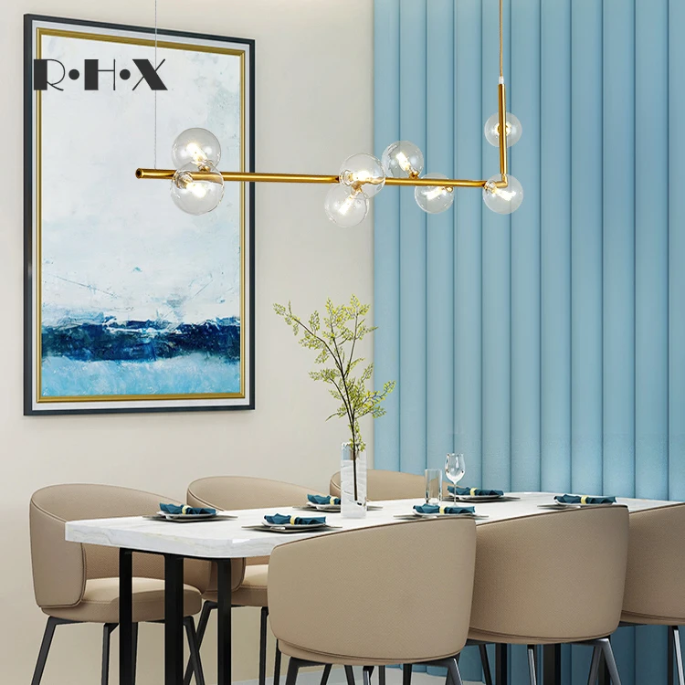 Современная люстра со стеклянными шариками потолочные светильники современная