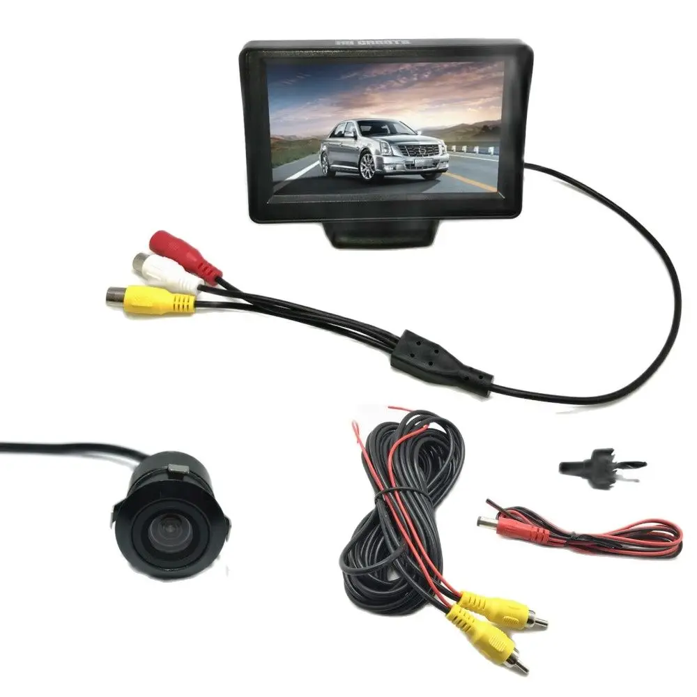 TFT ЖК-дисплей 4 3 дюйма экран для камеры заднего вида Автомобильный дисплей