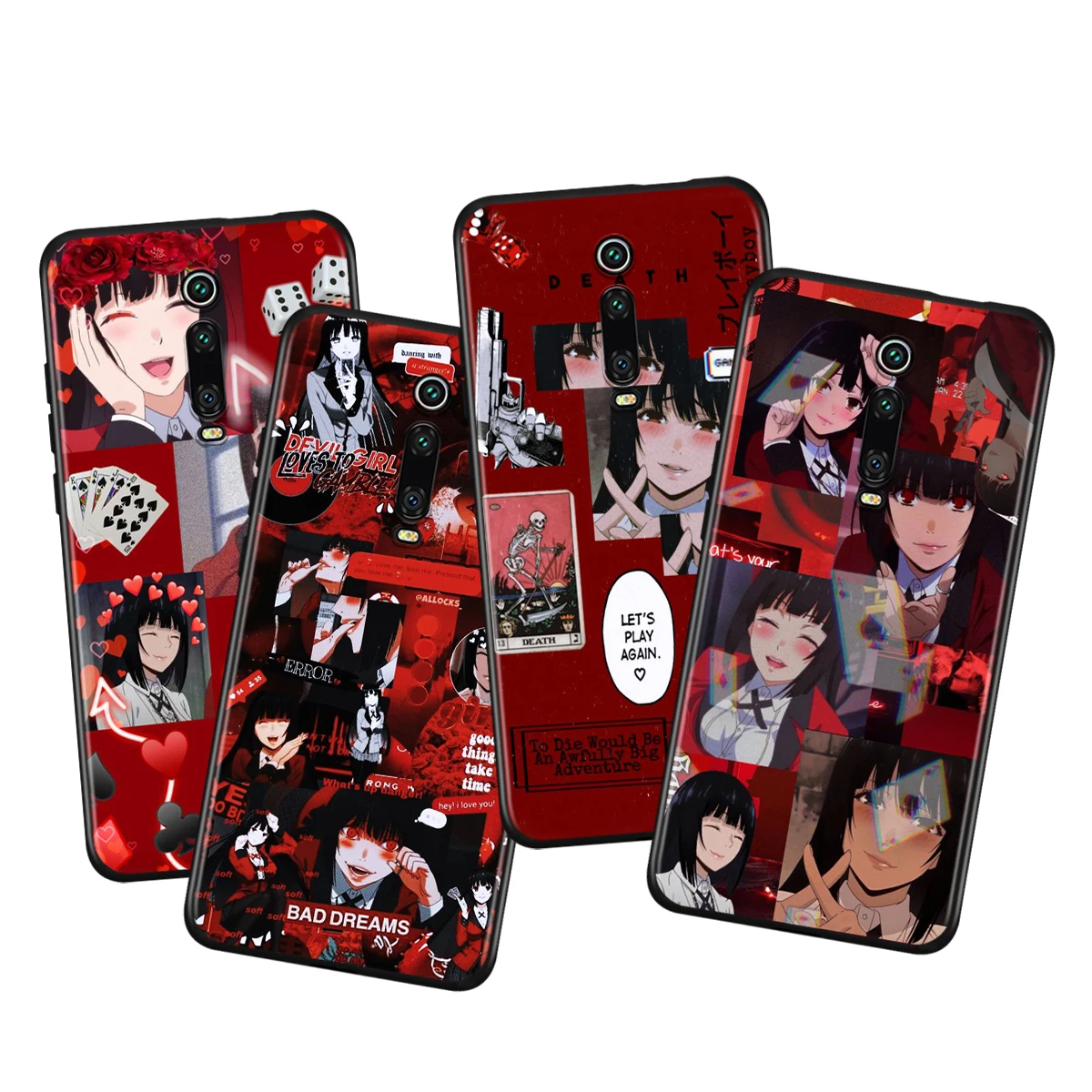 

Anime KAKEGURUI For Xiaomi Redmi 9i 9T 9A 9C 9 8A 8 GO 7 7A S2 Y2 6 6A 5 5A 4X Prime Pro Plus Black Phone Case
