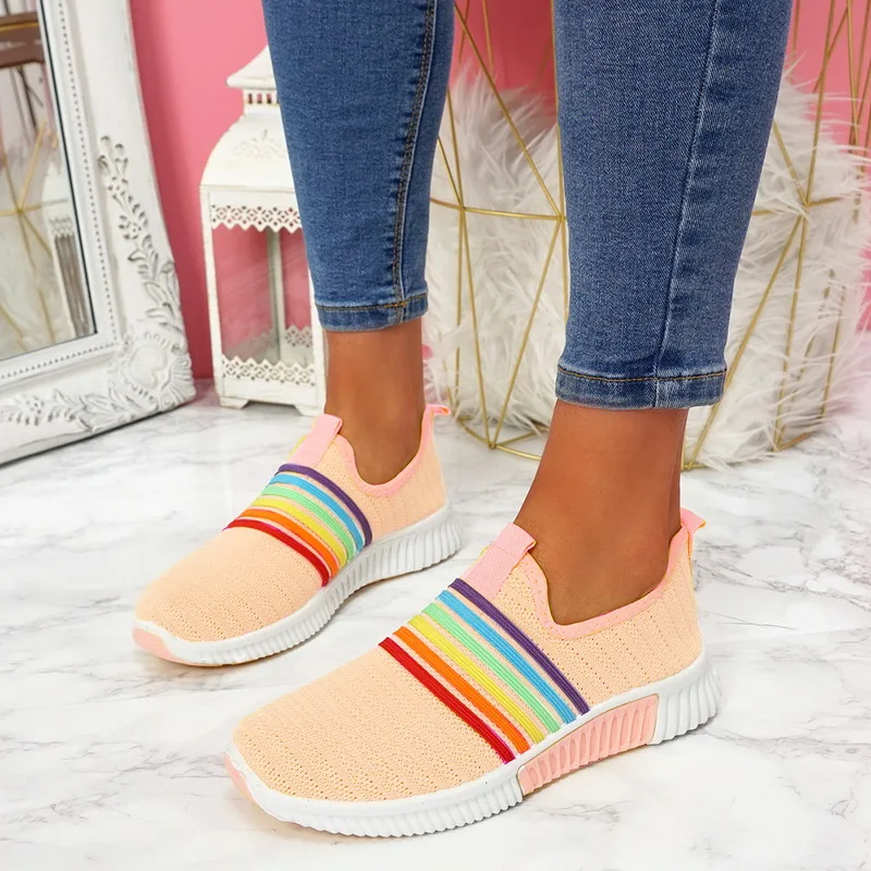 

Women Sneakers Shoes Casual Fashion Mesh Breathable Ladies Single Shoes Large Size Soft and Comfortable Female Shoes