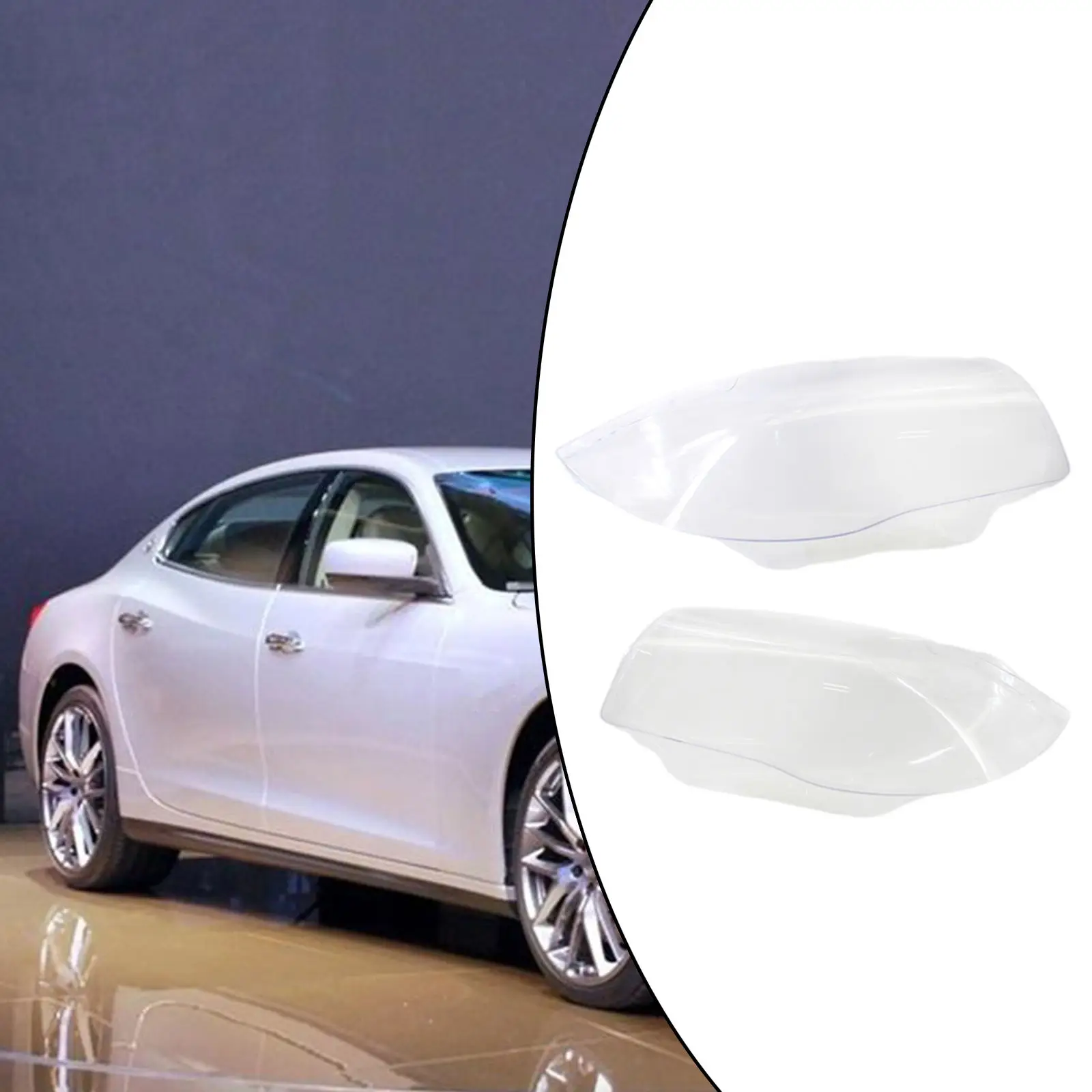 

1 Pair Car Headlight Lens Cover for BMW E81 E82 E87 E88 1M All Models 03-11 63126924486 63117170292 63117181290 63117180840