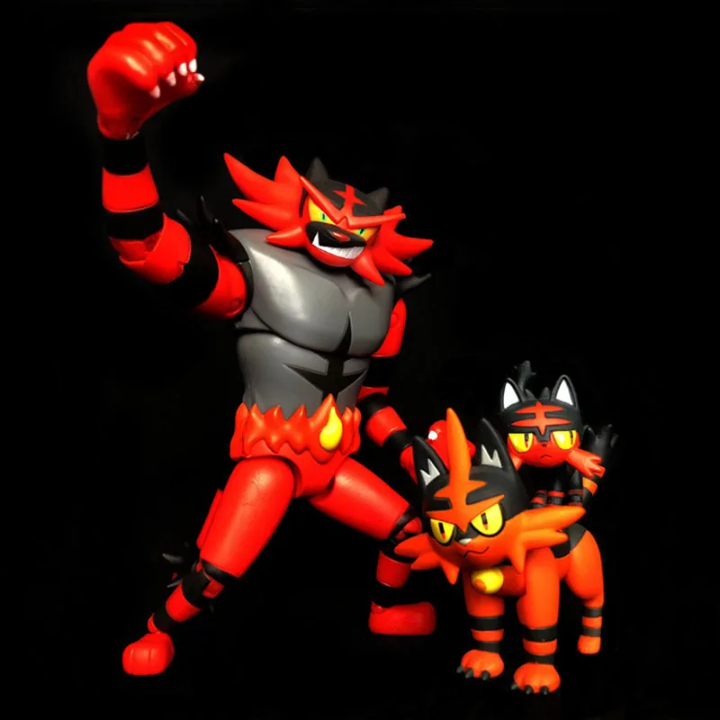 TAKARA TOMY Litten Torracat Incineroar фигурки коллекционные игрушки Мультяшные Аниме Фигурки