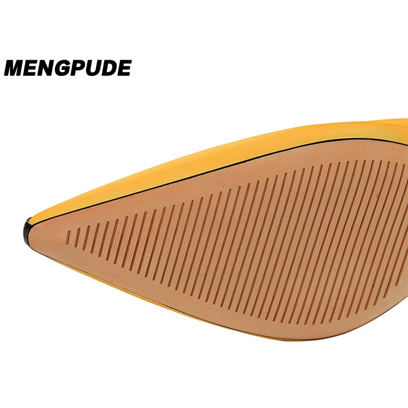 

MPD Elegant Women's Metal Pointy Shoes Fashion Joker Solid Color Shallow Sexy Banquet High Heels Sapatos De Mujer Women Shoes