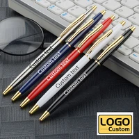 new 1 0mm metal ballpoint pen advertising gift gel pen custom business office supplies student stationery wholesale custom logo