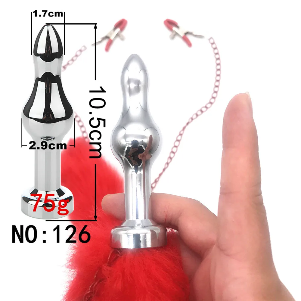 Женские гей игры для взрослых секс игрушки лисий хвост Анальная пробка товары SM