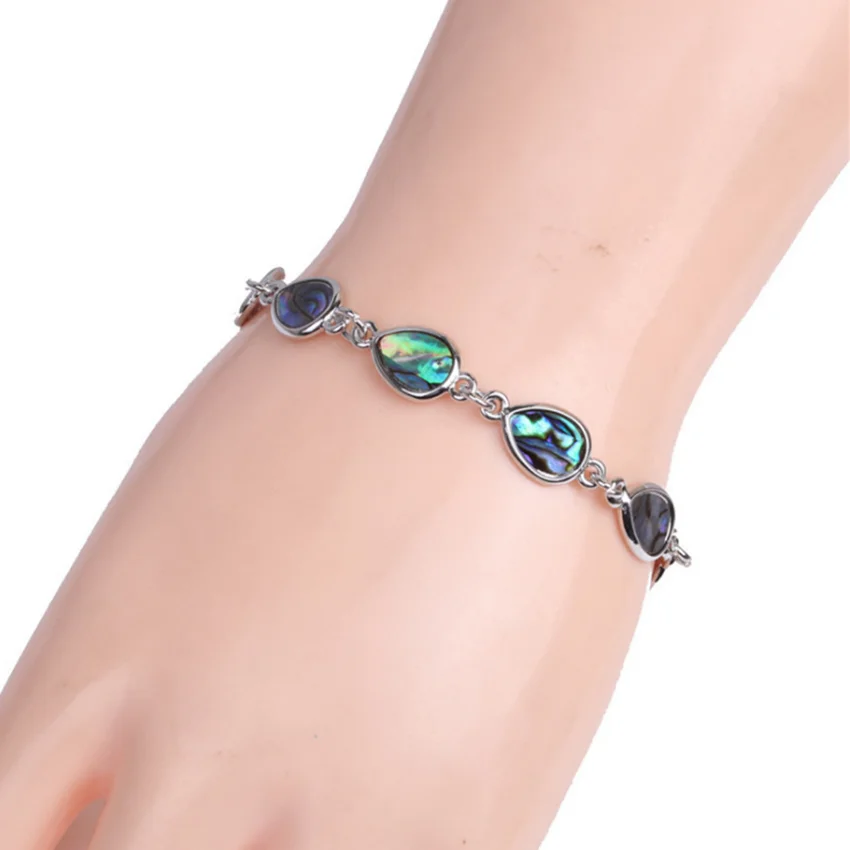 FYJS уникальный посеребренный браслет в виде капель воды|Браслеты с шармами| |