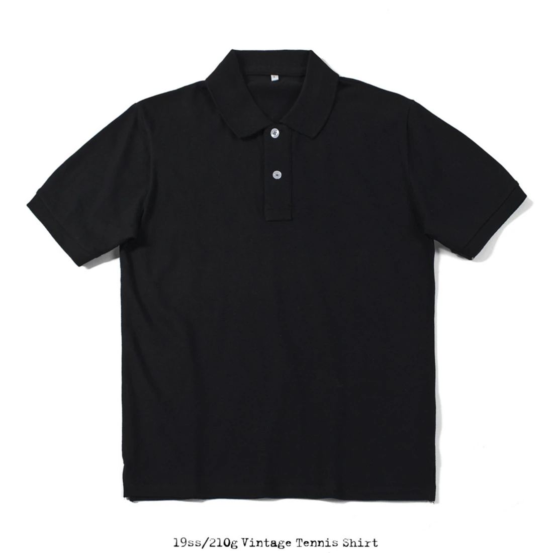 

Mens Button Shirt Vintage Short Sleeve Black Collar Shirt Men Solid Basic Cotton Tennis Shirt Boys Top Sportswear Man Plus Size