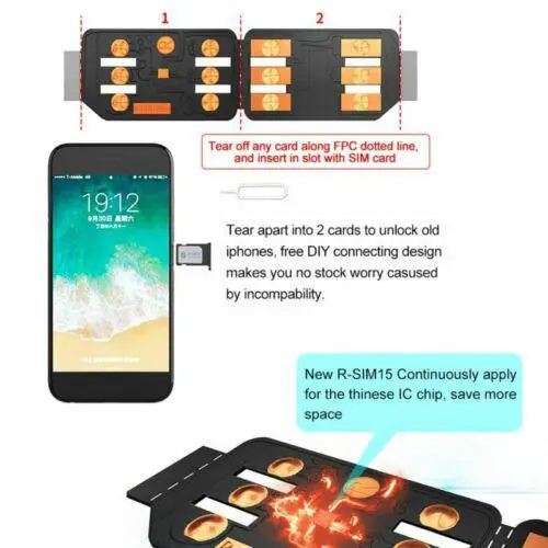 Универсальный чехол для разблокировки SIM Nano карты с ключом обновления IOS13