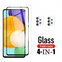 glass on for samsung galaxy a52 5g full cover tempered glass a52 a525 a526 camera lens screen protector film for galaxy a52