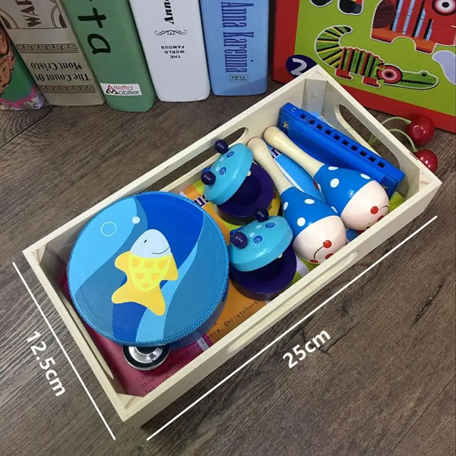 Музыкальные инструменты игрушки для детей погремушка набор губных гармоник