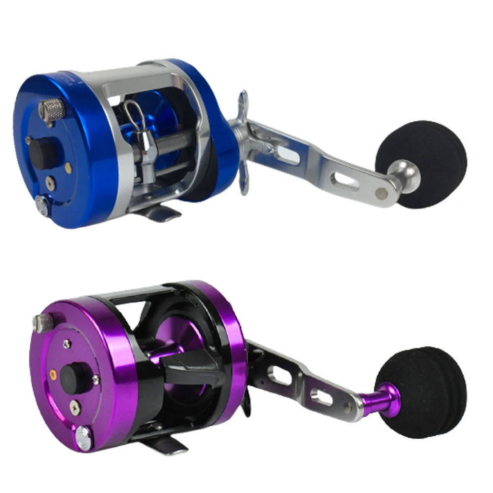 

Topline New All Metal Body Cast Drum Baitcasting Reel 6+1 Ball Bearings Drum Wheel Super Light Saltwater Fishing Reel