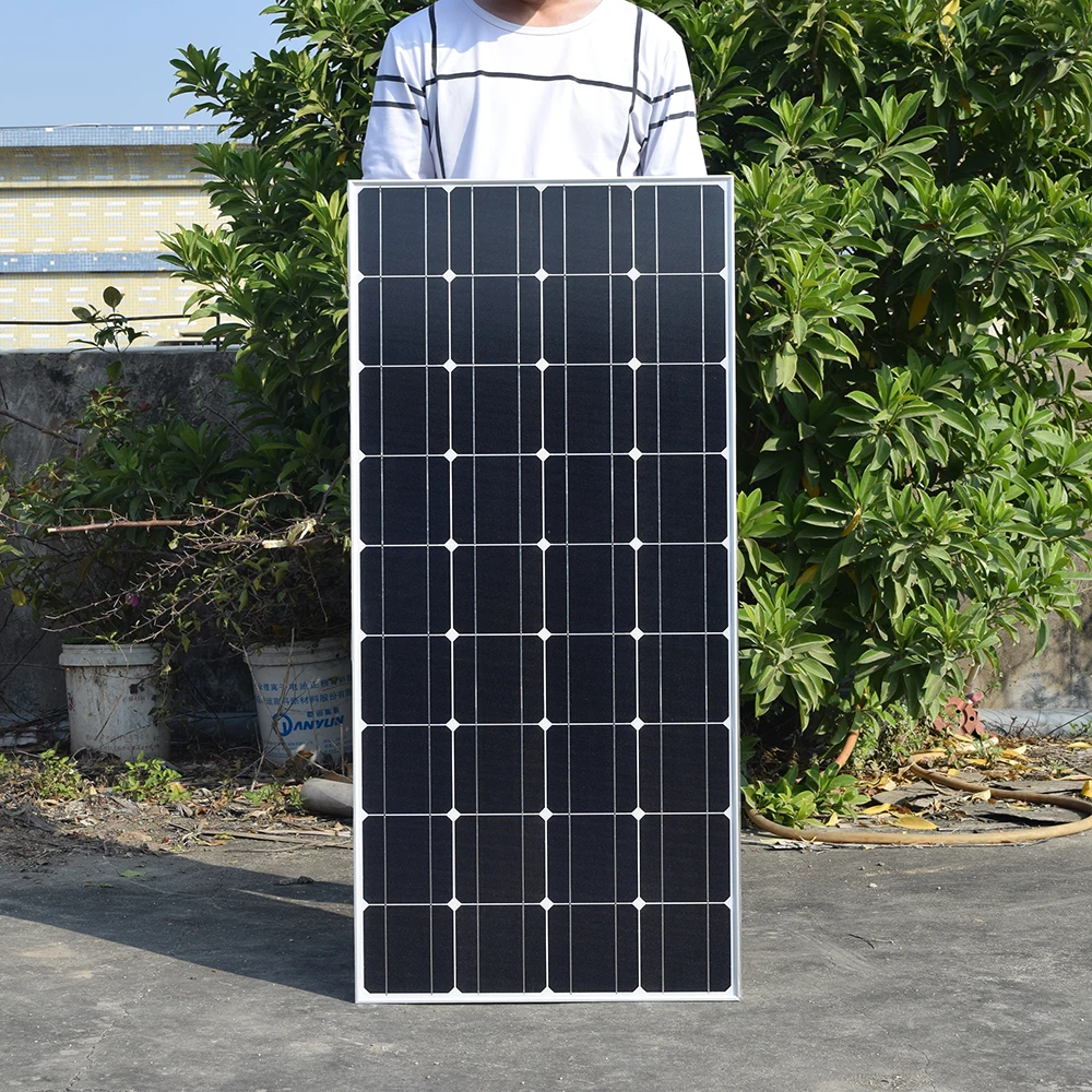 

solar panel 12V 300w 150w Glass Temper Monocrystalline cells solar battery charger car boat RV caravan camper home system 1000w