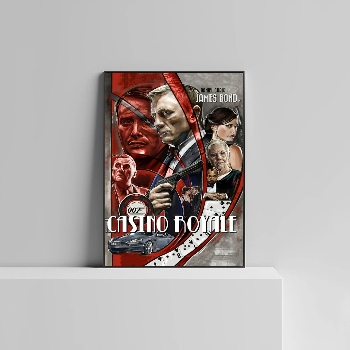 Картина на стену в стиле казино Royale украшение для дома (без рамки) | Дом и сад