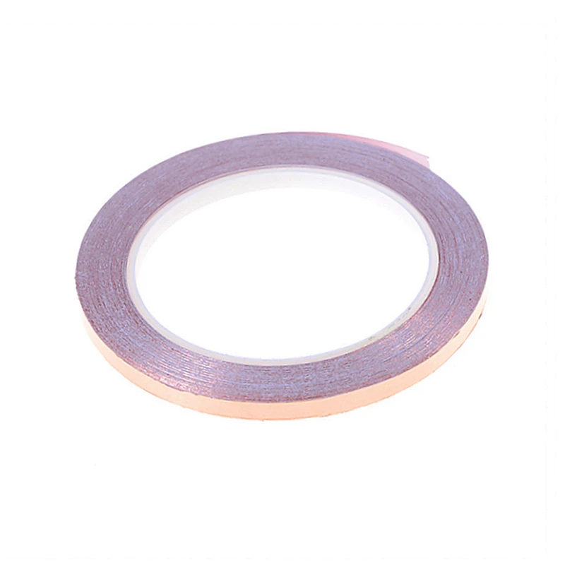 1pc 6mm 20m adhesive abschirmung gitarre slug und schnecke barriere leitung einzel leitfähigen kupfer folie band streifen großhandel free