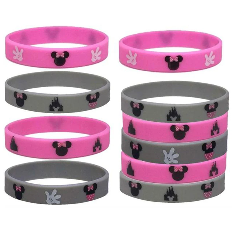 10 шт. детский силиконовый браслет Минни Маус | Дом и сад