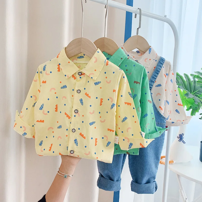 

Spring Autumn Children Cartoon Clothes Baby Boys Girls Cotton Shirt Pants 2Pcs/sets Kid Infant Costume Toddler Casual Sportswear