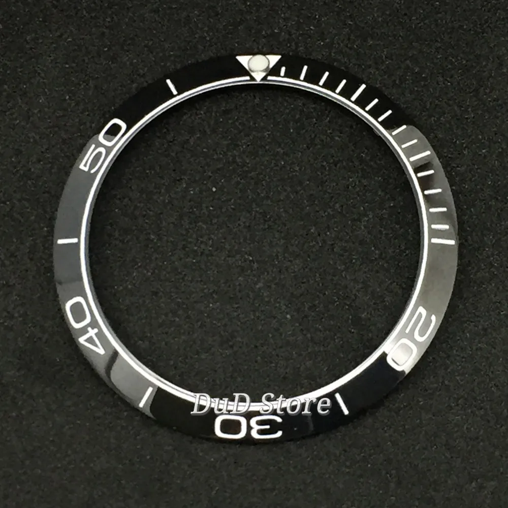 

38mm high quality White and Black ceramic bezel Insert fit 40mm watch case mens watch bezel