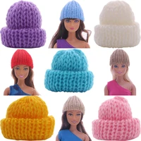 knitted hats for barbiees pure color minimalist style multiple colors for barbiees accessories 11 8 inch doll our children gift