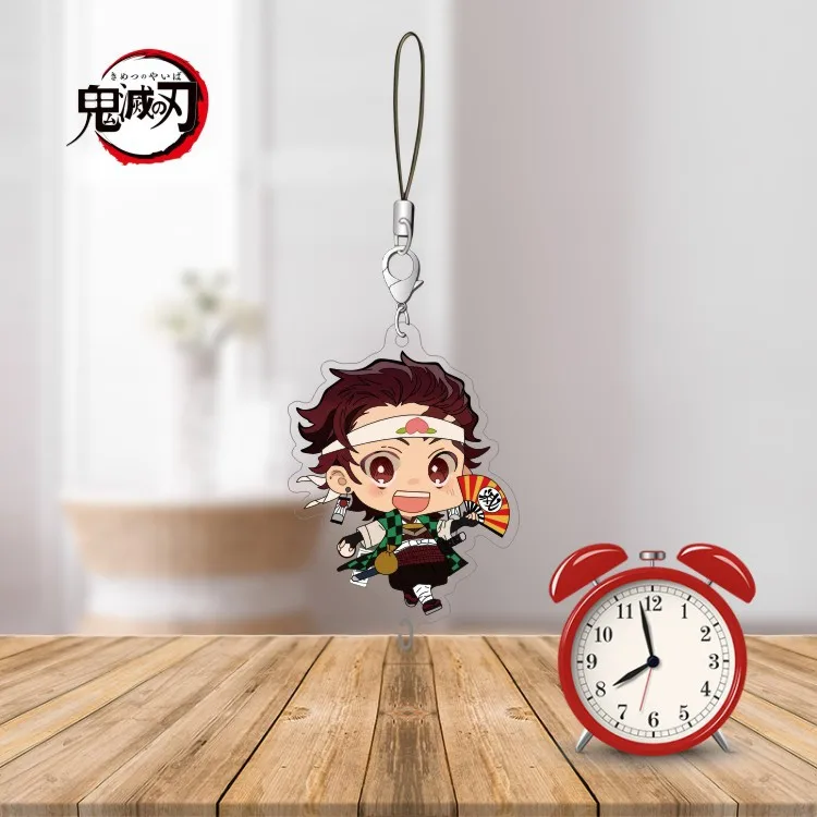 

Hot Anime Demon Slayer Kimetsu No Yaiba Tanjiro Kamado Cosplay Keychain Acrylic Cartoon Keychains Keyring Pendant Fans Best Gift