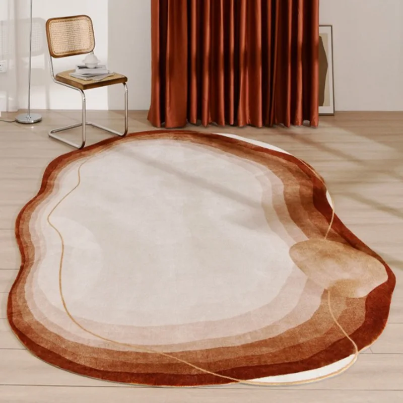 Mat Plush Rug Irregular Shape Rug Room