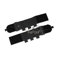 tactical quick release vest elastic cummerbund for plate carrier vest magazine carrier surrounding abdominal belt 1pair black