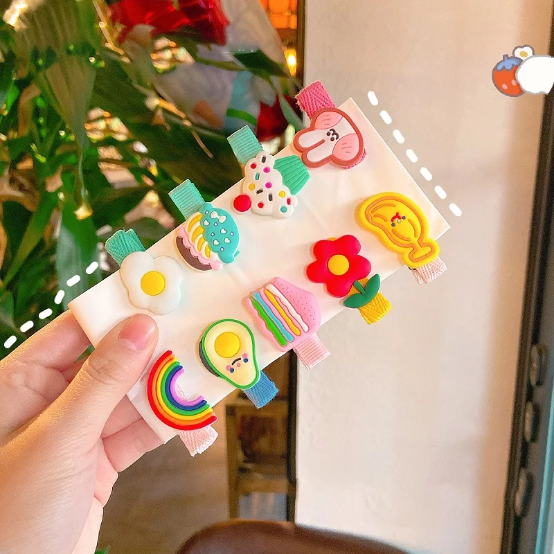 

Cartoon Pattern Acrylic Little Clip Book Holder Photo Wall Clip Photo Folder Message Note Hair Clip New Headwear