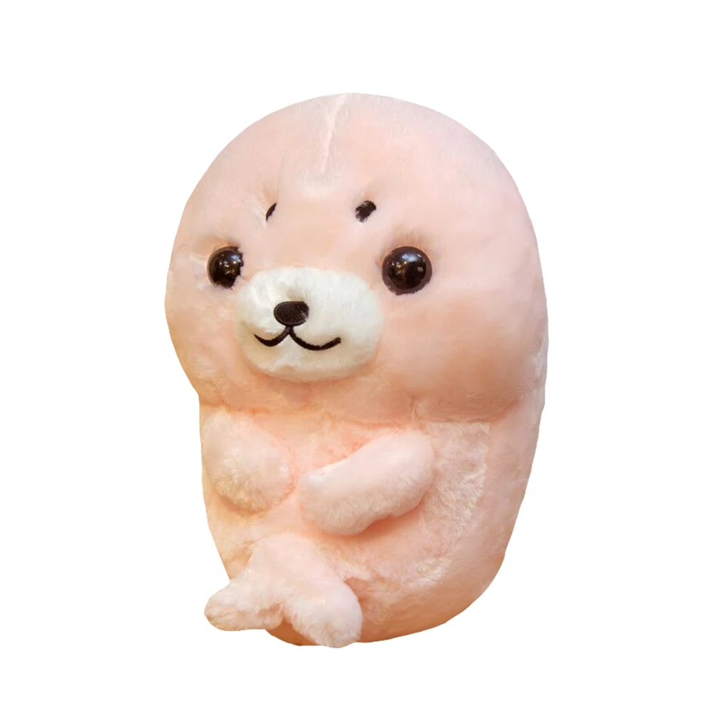 

1 pcs simulation Dropshipping Soft Cute Seals Plush Toy Sea World Animal Sea Lion Plush Stuffed Doll Big Eyes Baby Birthday Gift