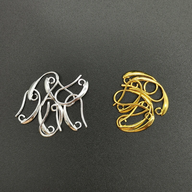 

Wolesale 20 pcs Copper Earring Hooks Variety Findings Fadeless Earrings Clasps Hook Earwire for DIY Jewelry Making Accessories