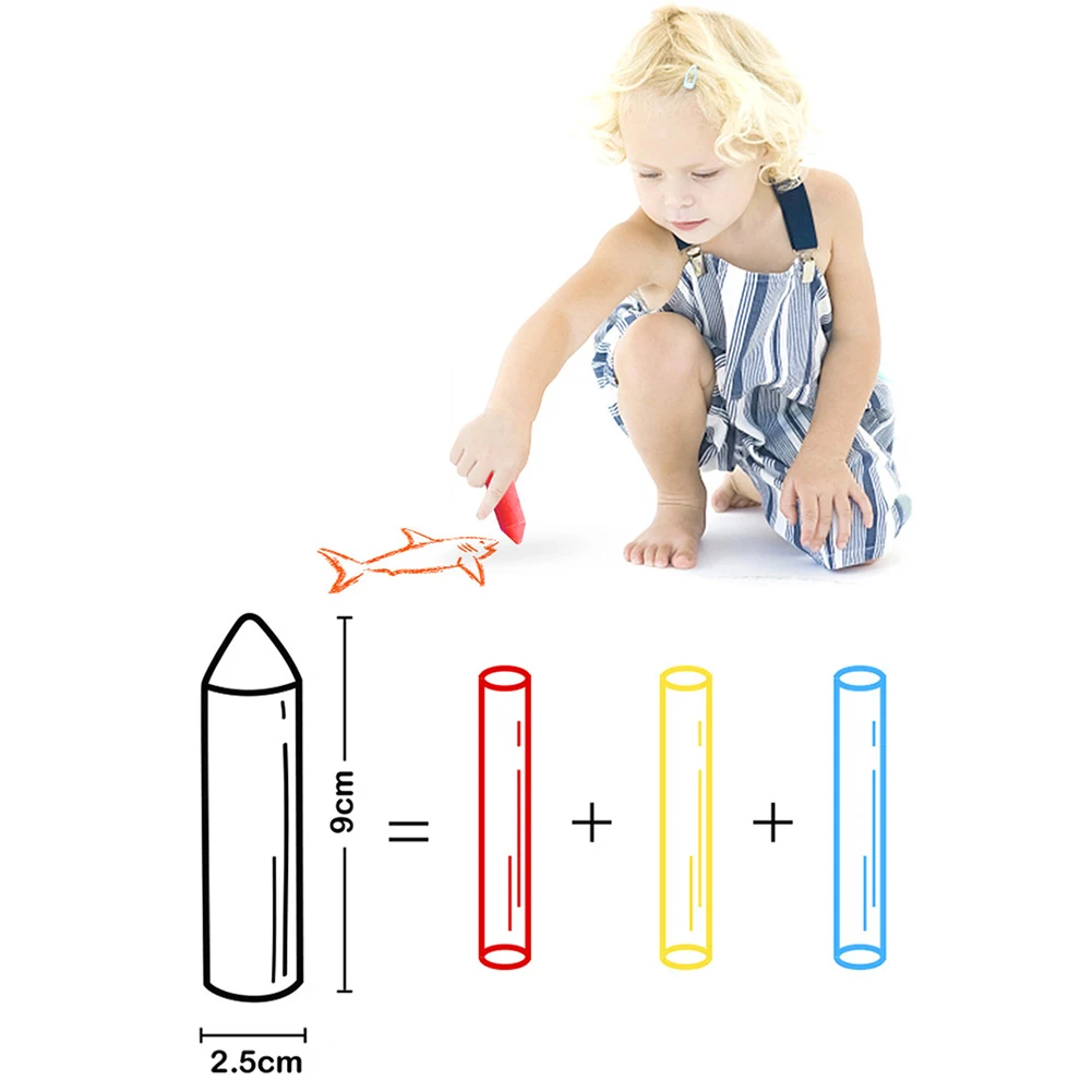 

20Pcs Dustless Thick Chalk Kids Scrawling Painting Washable Pastel School Supply