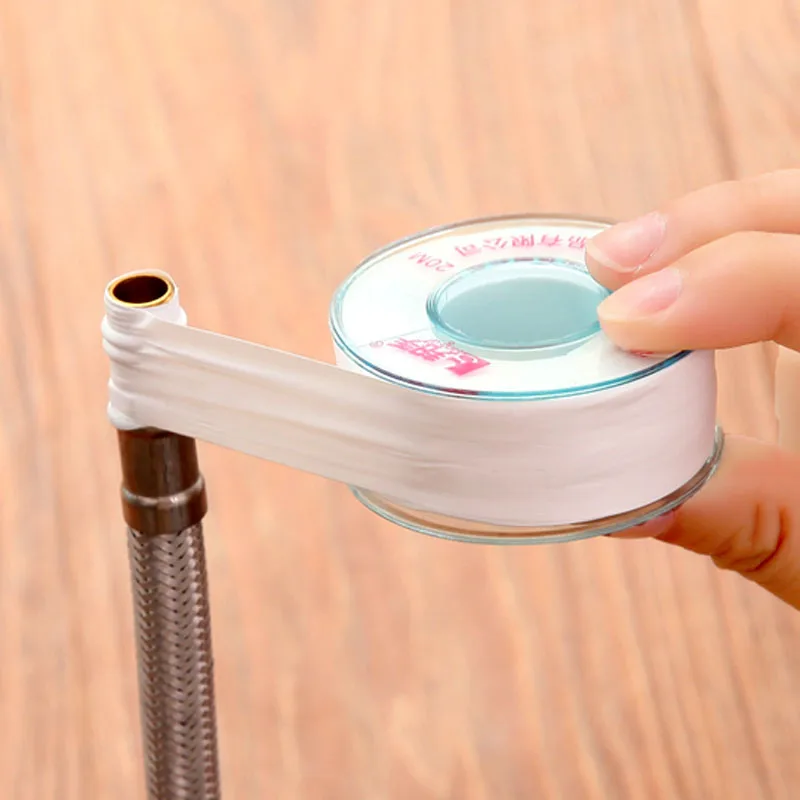 Waterproof(Sealing) Tape for Valve Faucet Tube Plumbing Connector Seal Water Gas Pipe Sealing Tapes PTFE Roll Random | Обустройство