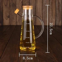 kitchen olive oil bottle glass cruet bottle vinegar soy sauce leakproof oil vingar bottle kitchen sauce dispenser bottle