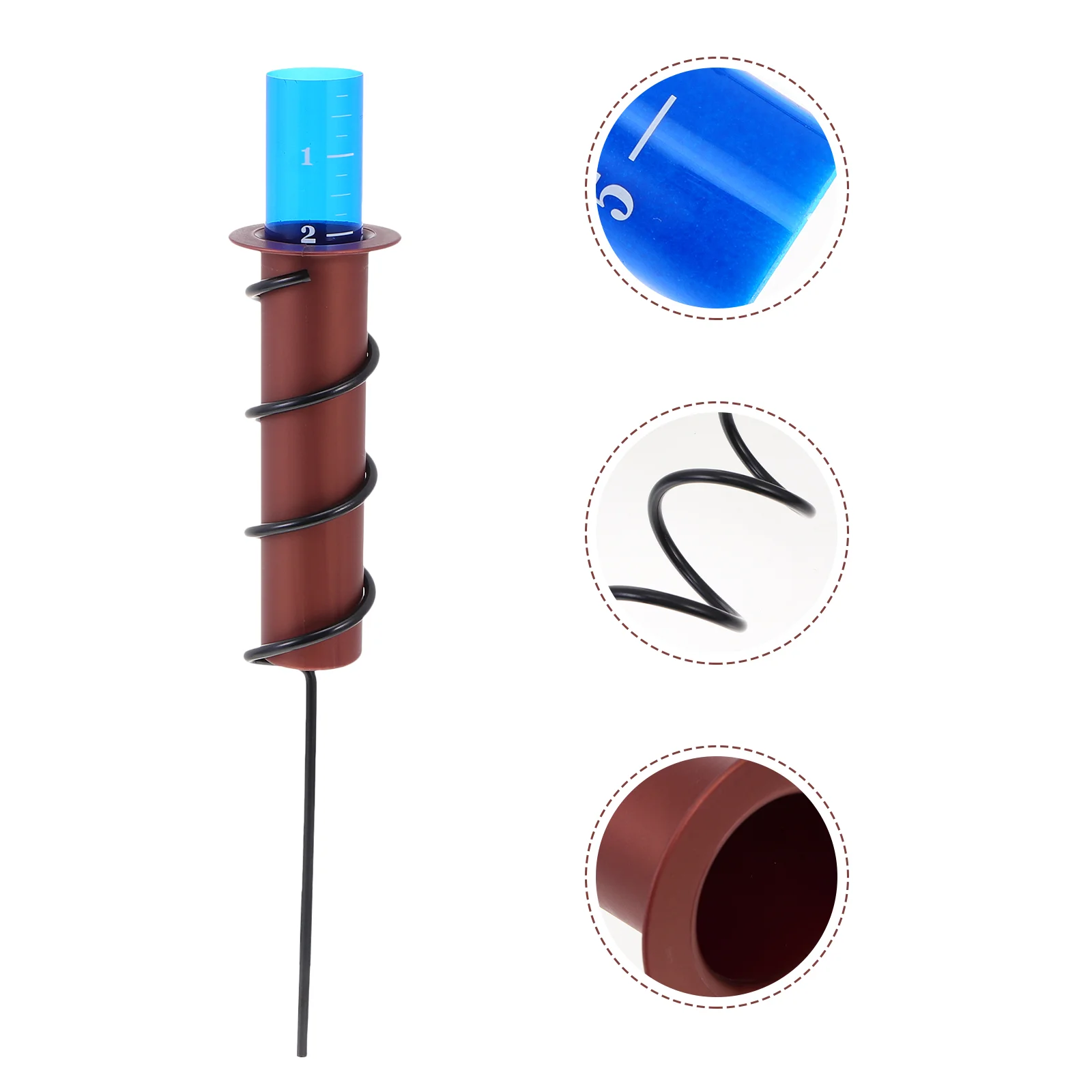 

1Pc Professional Outdoor Rain Gauge Read Clear Calibration Rain Gauge for Garden