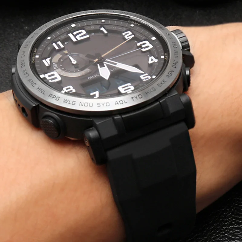 Сменный резиновый ремешок на запястье для объектива с оптическими зумом Casio PRG-650