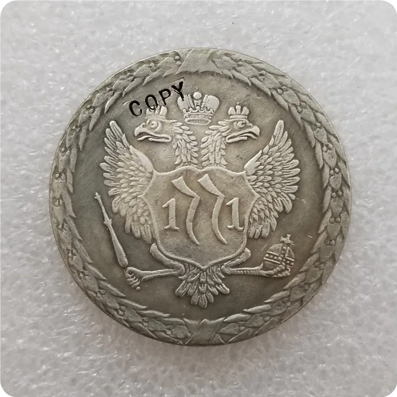 Moneta 1 рубль 1771 копия памятные монеты монет медаль коллекционные