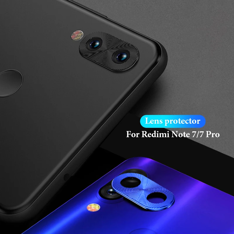 Чехол для объектива камеры Redmi Note 8 Pro полное покрытие защитное кольцо алюминиевое